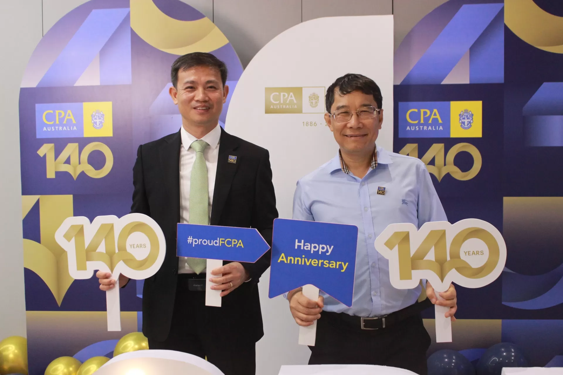 Senior members of FCPA Australia attend the 140th Anniversary Celebration of CPA Australia in Hanoi.