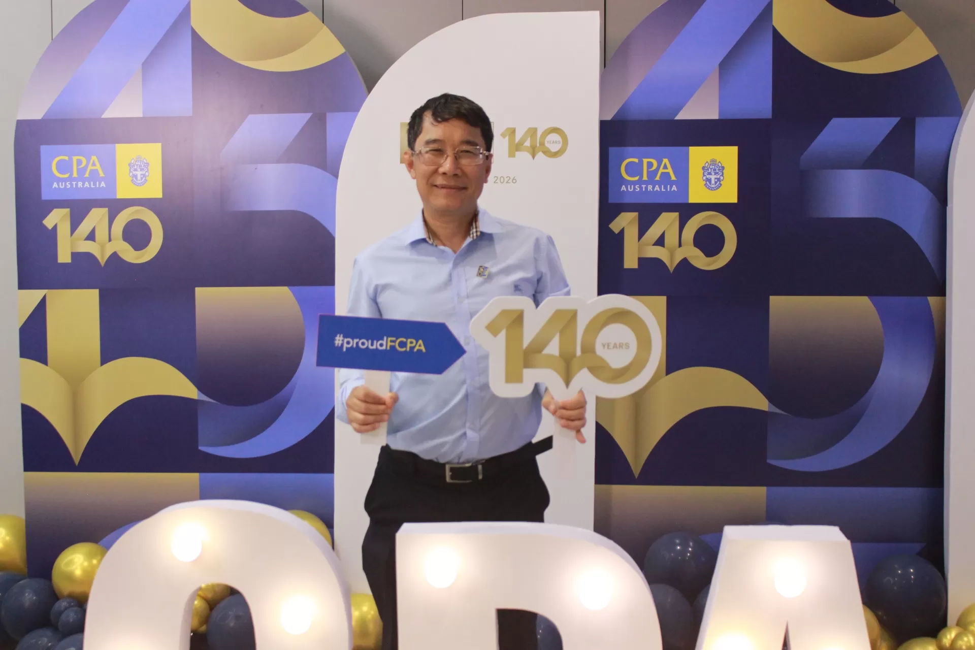 Senior members of FCPA Australia attend the 140th Anniversary Celebration of CPA Australia in Hanoi.